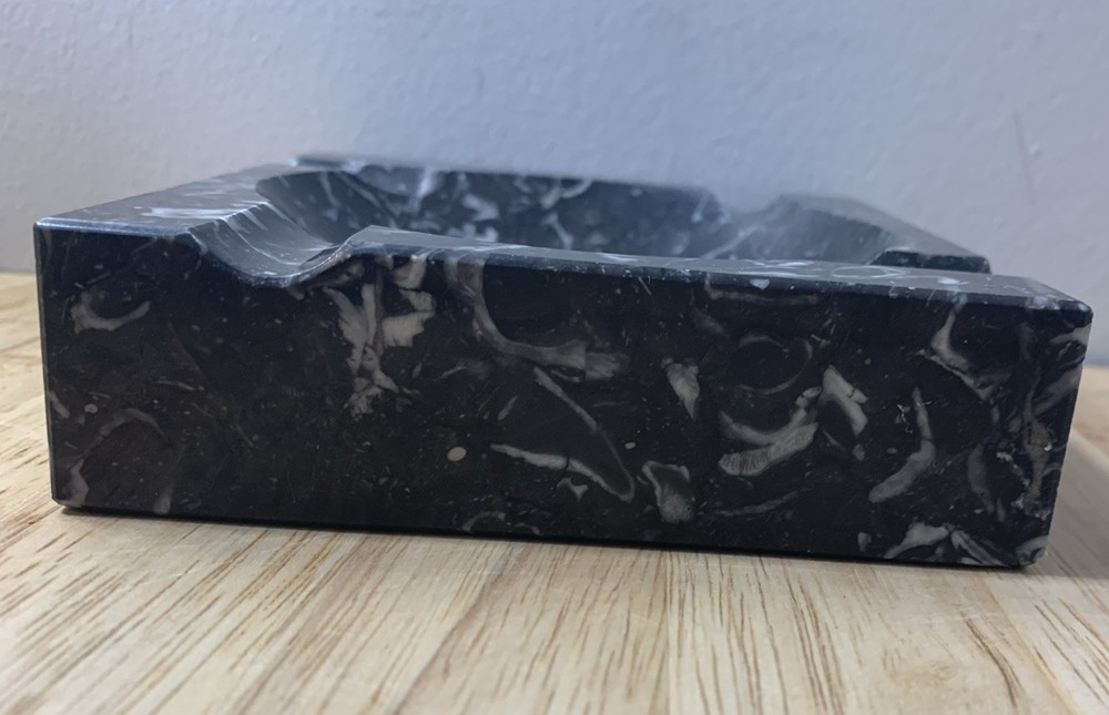 Black Marble Ashtray