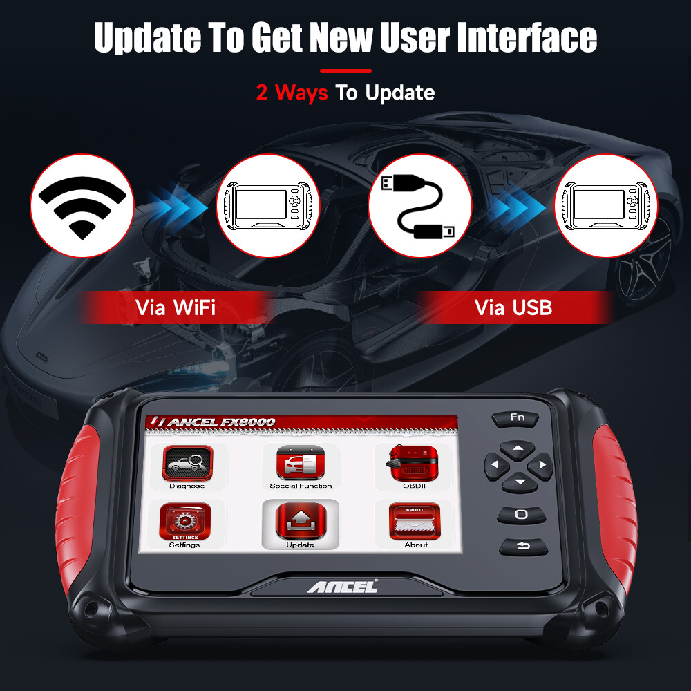 ANCEL FX8000 OBD2 Scanner All System Code Reader Automotive Diagnostic Scan Tool