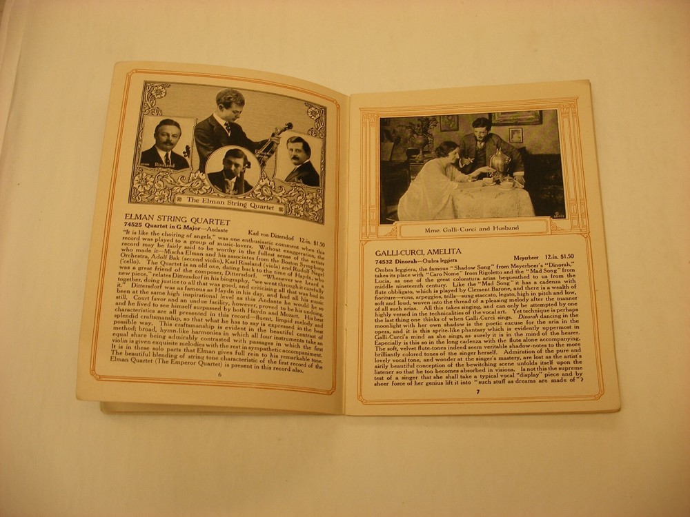 Original Victor Phonograph Record Catalog - Dated September, 1917