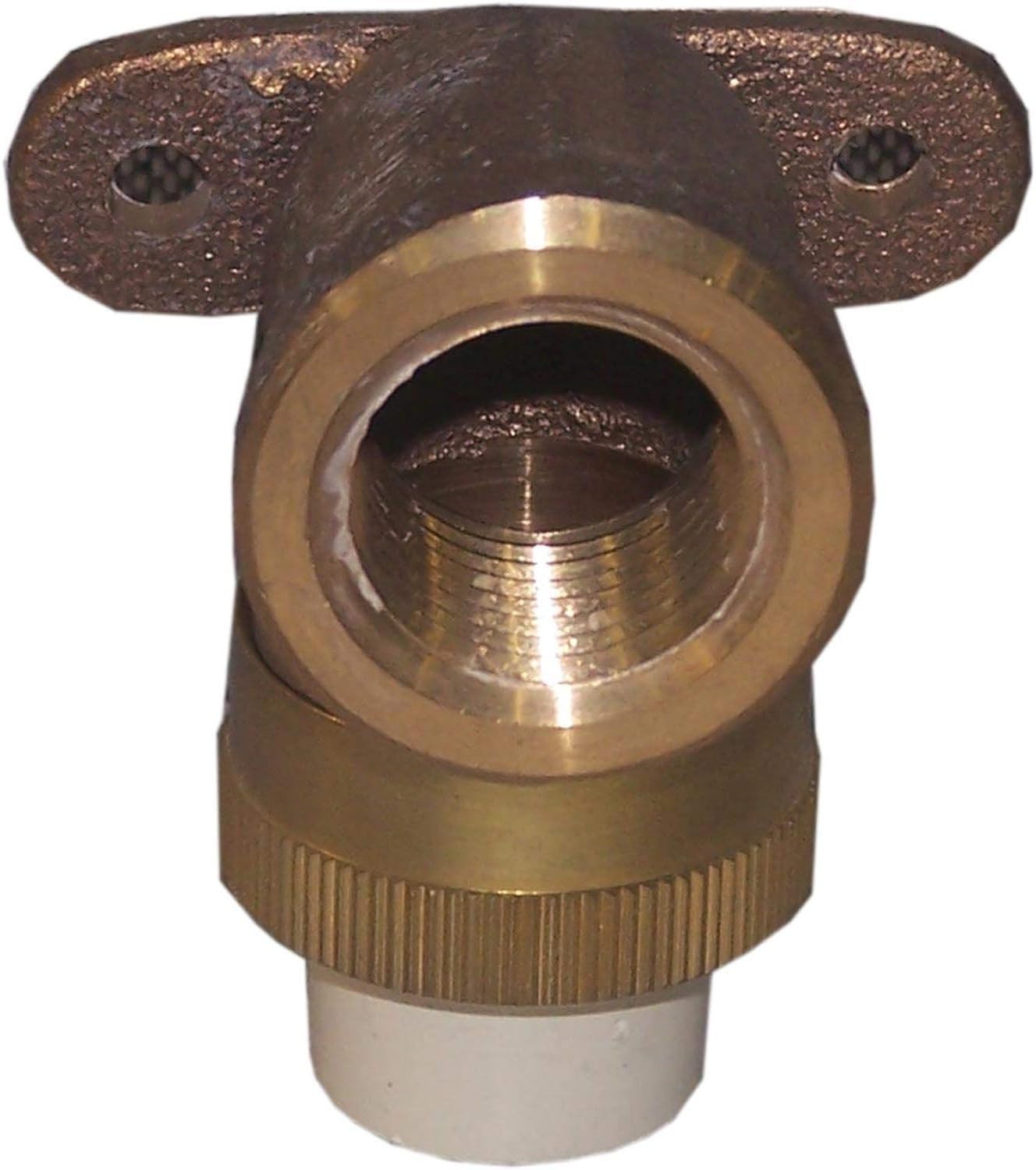 2-pack GENOVA 53071Z Drop Ear Elbow 1/2" Slip x 1/2" Female FIP brass fitting