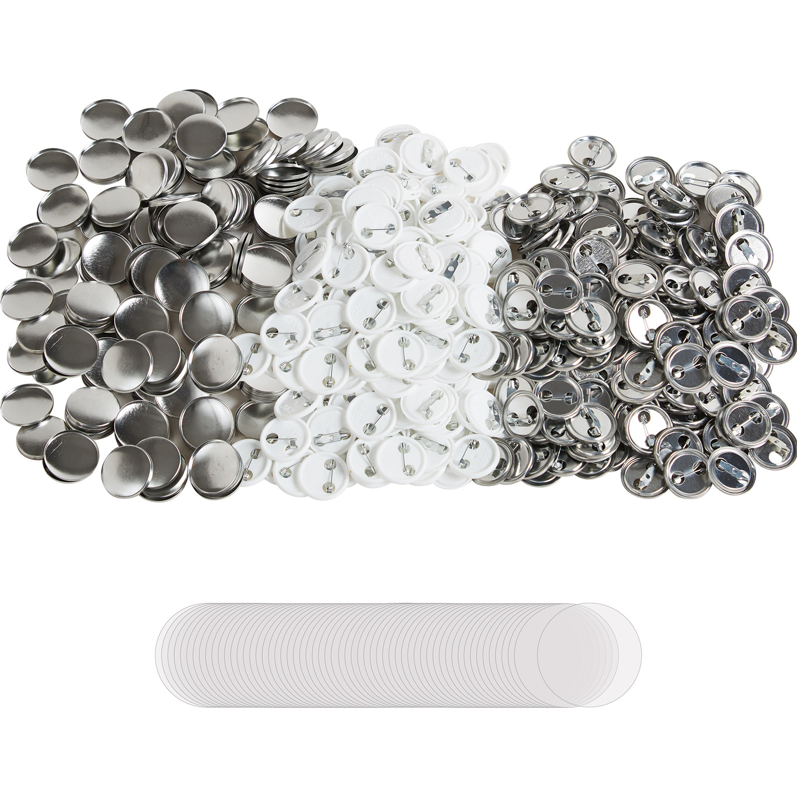 VEVOR 1" 25mm Button Badge Parts Supplies 500 Sets Maker Machine NOT Included