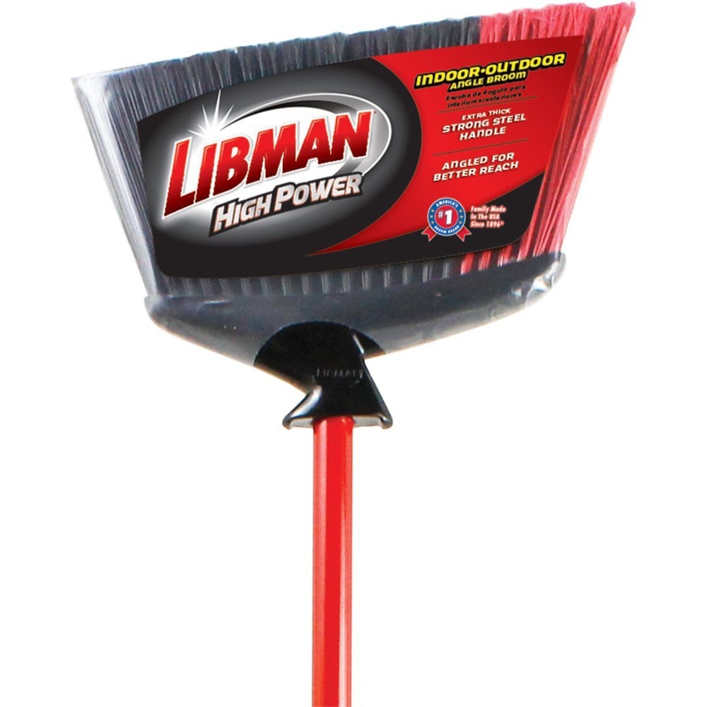 Libman 14-in Poly fiber Multi-surface Angle Upright Broom