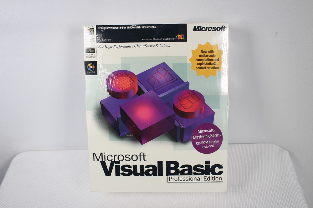 Microsoft Visual Basic Professional Edition Version 5.0 Academic BRAND NEW SEALE