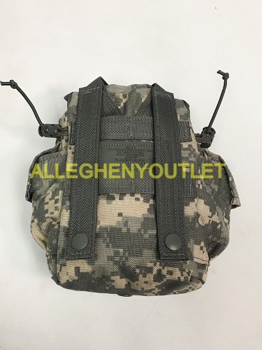 NEW MOLLE II, 1 QT CANTEEN / GENERAL PURPOSE POUCH [ACU] - AUTHENTIC USGI