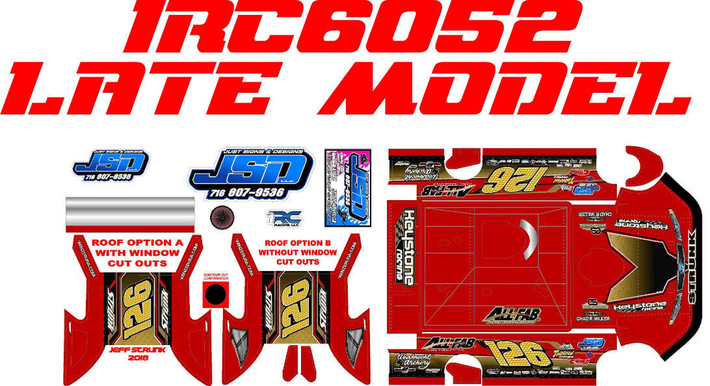 1RC LATE MODEL 1RC6052 WRAP JEFF STRUNK THEME