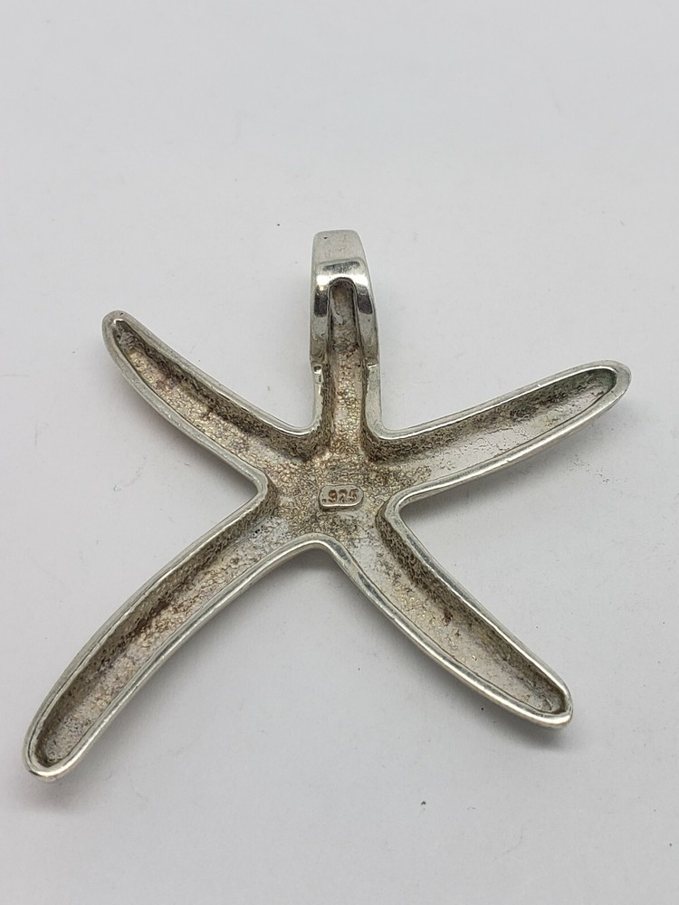 STERLING SILVER SEA STAR STARFISH PENDANT