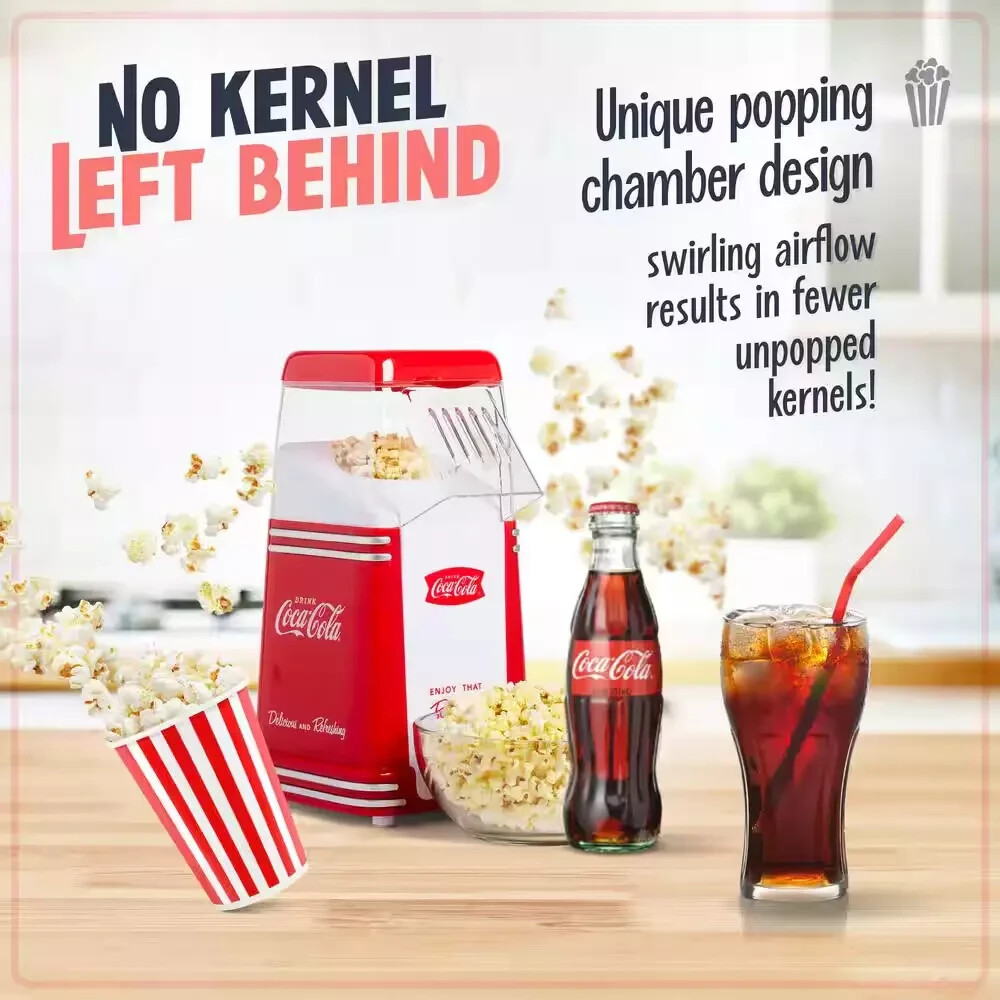 Coca-Cola 2 Oz. Red Mini Countertop Popcorn Machine