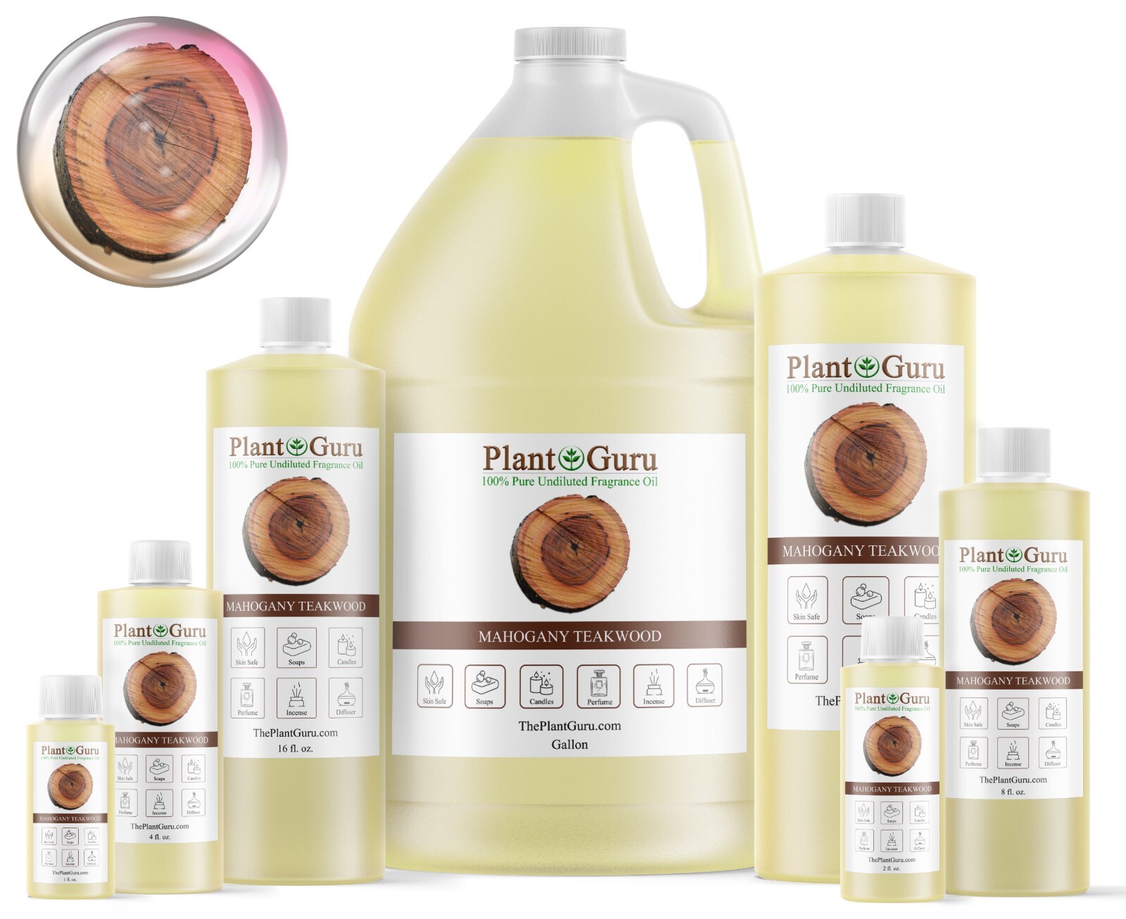 Mahogany Teakwood Fragrance Oil For Candle, Soap Making, Diffuser and Burners