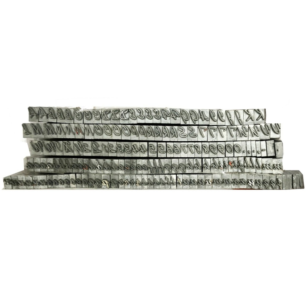 KINGSLEY KWIKPRINT STAMPING MACHINE TYPE LETTER SET
