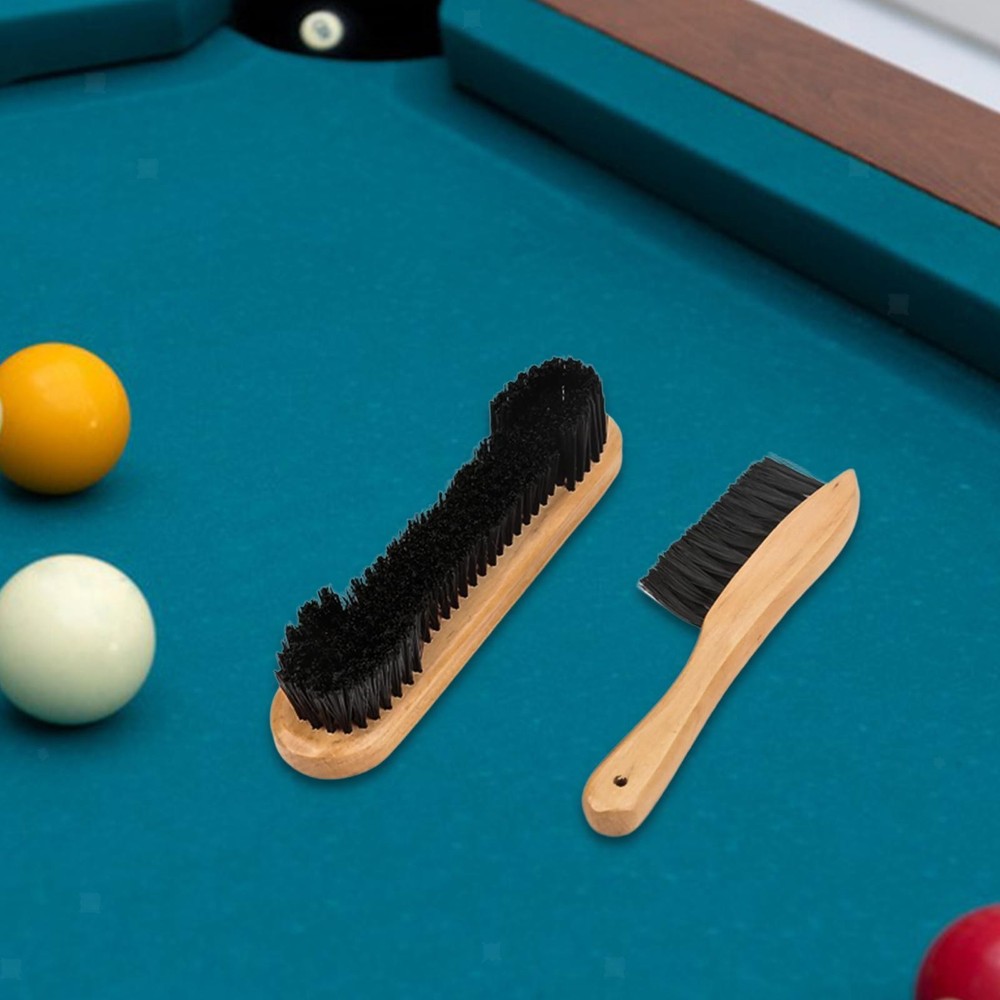 2Pcs Pool Table Brush Set Pool Table Accessories Cleaning Tools