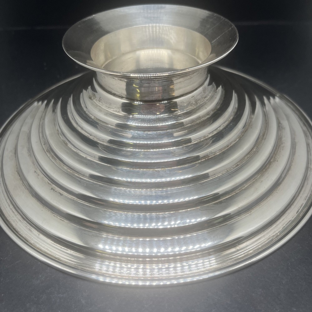 Silverplate Art Deco Bowl 9”