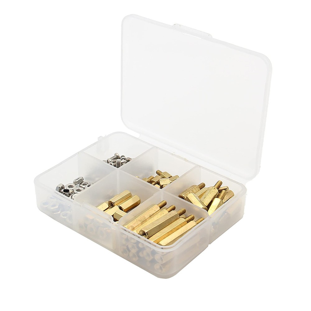 Raspberry Pi Installation Tool 100 PCS M2.5 Hex Brass Spacer Standoffs Nuts Kit