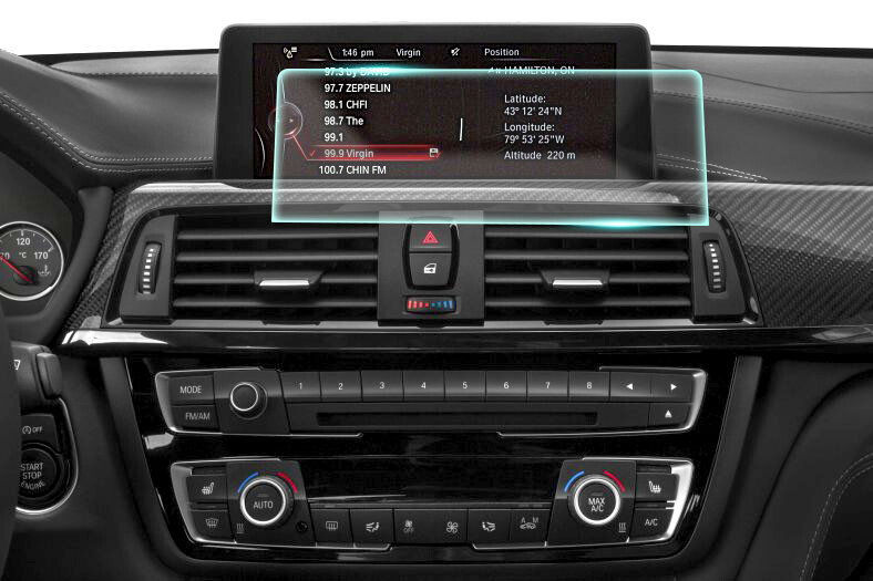 Crystal Clear Screen Protector for 2017 BMW M4 Vehicle Navigation