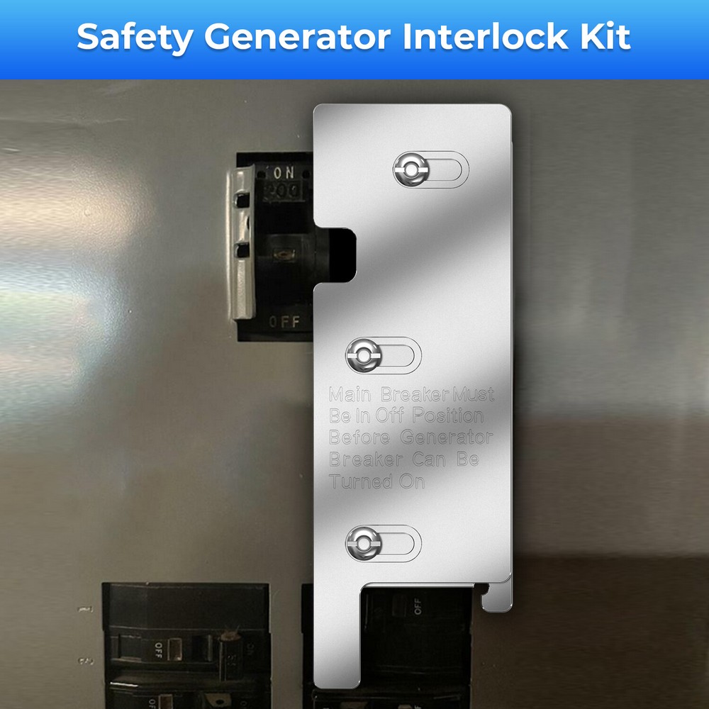 Generator interlock Kit For Square D 200 Amp Main Panel main Breakers