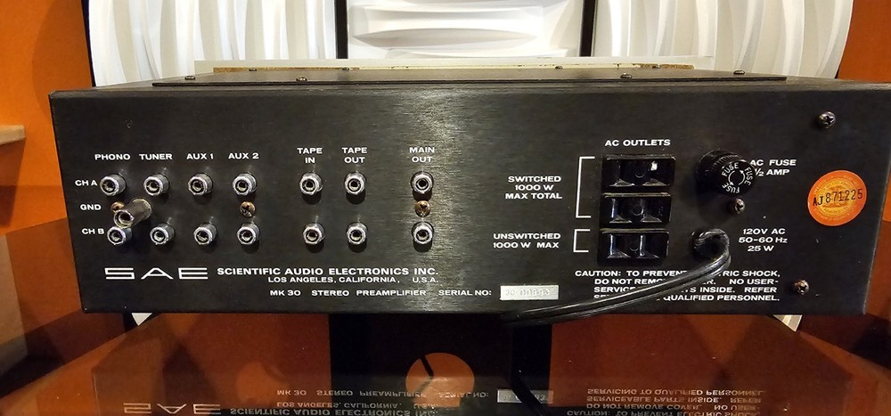 SAE Mark XXX MK30 Solid State Stereo Preamplifier