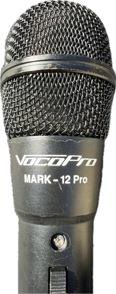 Mark 12 Pro Handheld Dynamic Microphone w/ Cable – Tested & Working