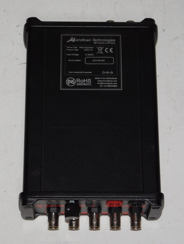 MicroFlown Scout V2 Sensor Data Acquisition Module 24 Bit Sound Noise Vibration