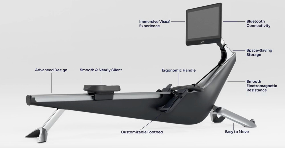 Hydrow Pro Rowing Machine - Excellent Condition & Low Meter usage