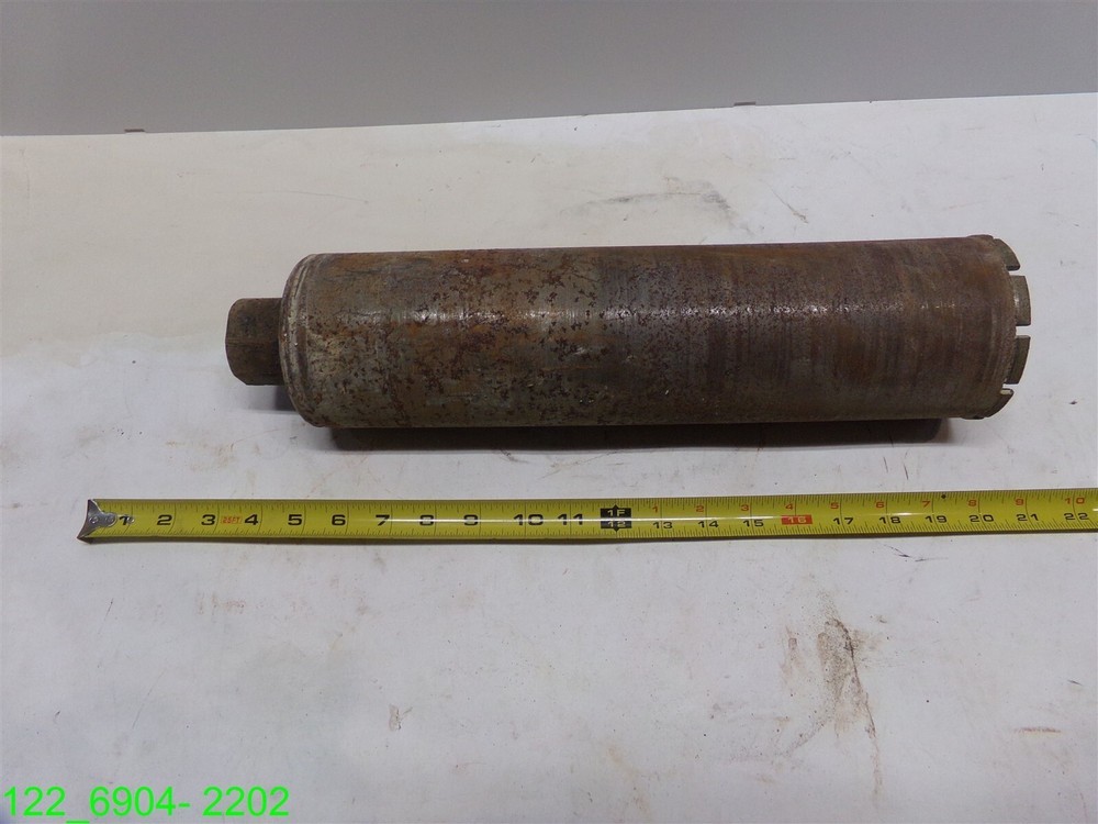 4" DIA. CORE DRILL BIT 16-1/2" LONG, 1-1/4" THREAD