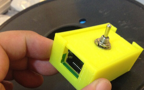 RJ45 Network Cable Twisted pair Switch Toggle Control Switch With Case