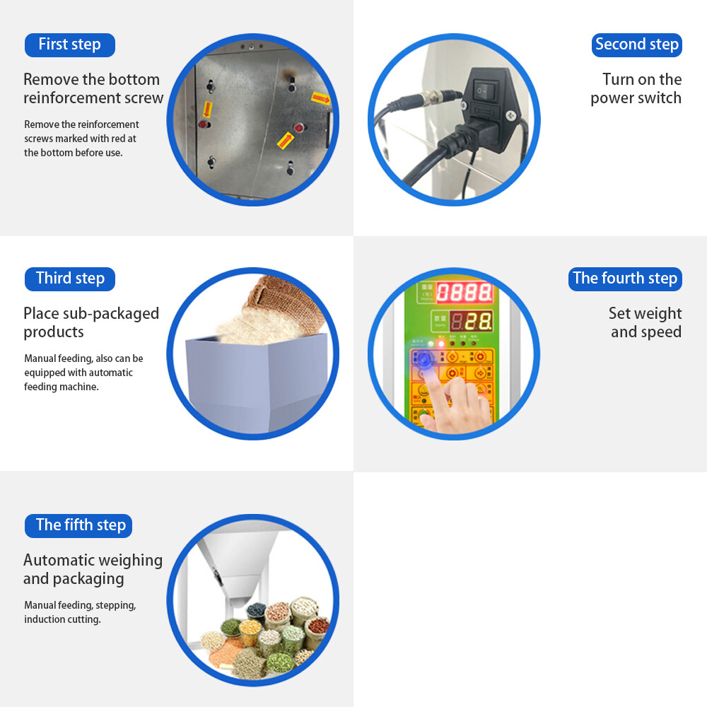 10 - 999G Auto Packing&Filling Machine Weigh Filler For Tea/seed/grain 110V NEW