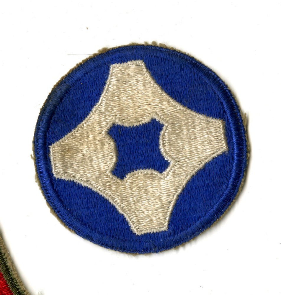 4th Service Command White Back Patch WWII Vintage Southern States