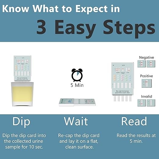 Prime Screen [1 Pack] 10 Panel Urine Drug Test Kit - Testing Instantly for 10