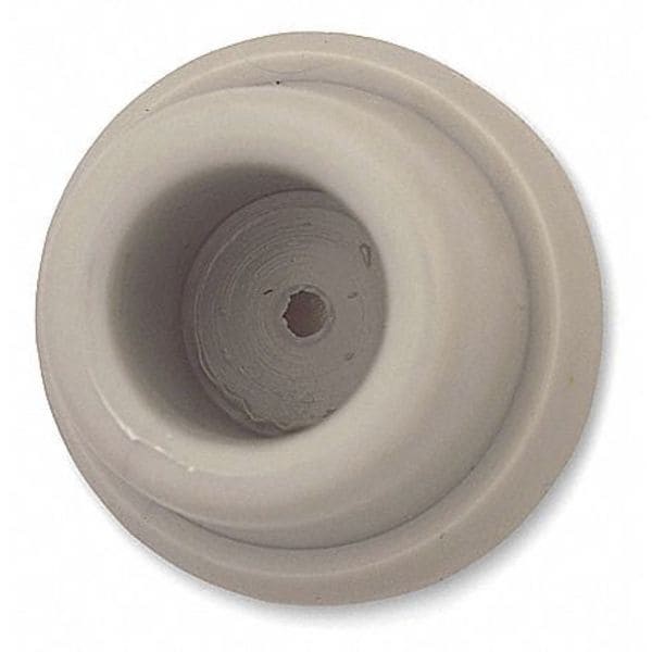 Dome Door Stop, Solid Brass, 1-1/4"H, 5U609