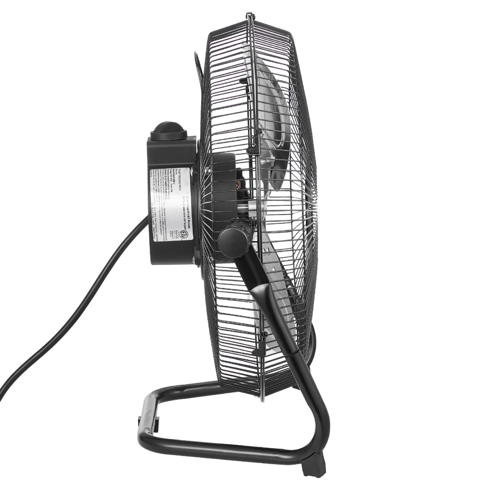 Uimoso 14 Inch Floor Fan 3 Speeds 360° Adjustable Tilt High Velocity Metal Fan