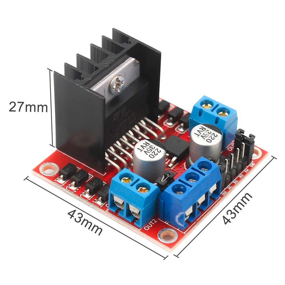 L298N Motor Drive Controller Board Stepper Motor Control Module Dual H-Bridge...