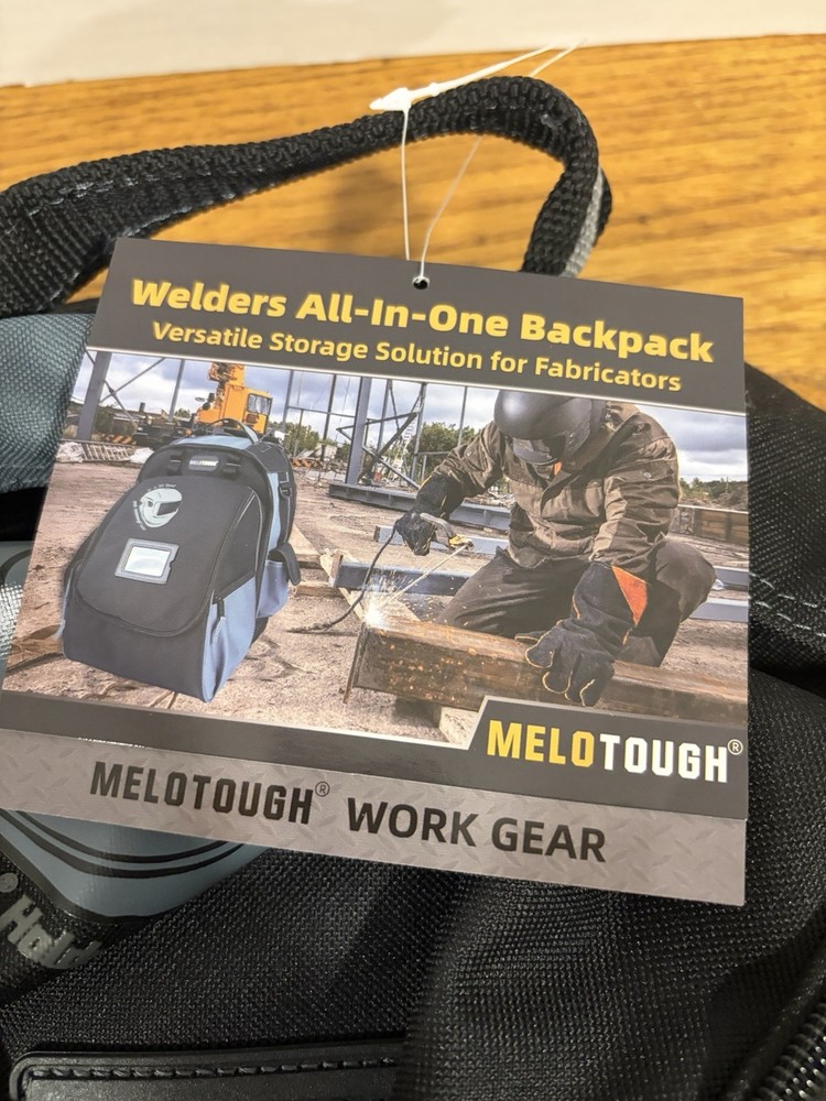MELOTOUGH Welding Tool Backpack Welder Backpack Gear Pack with Helmet Case.