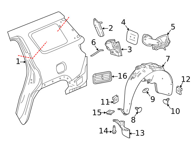 Genuine GM Upper Panel 84152125