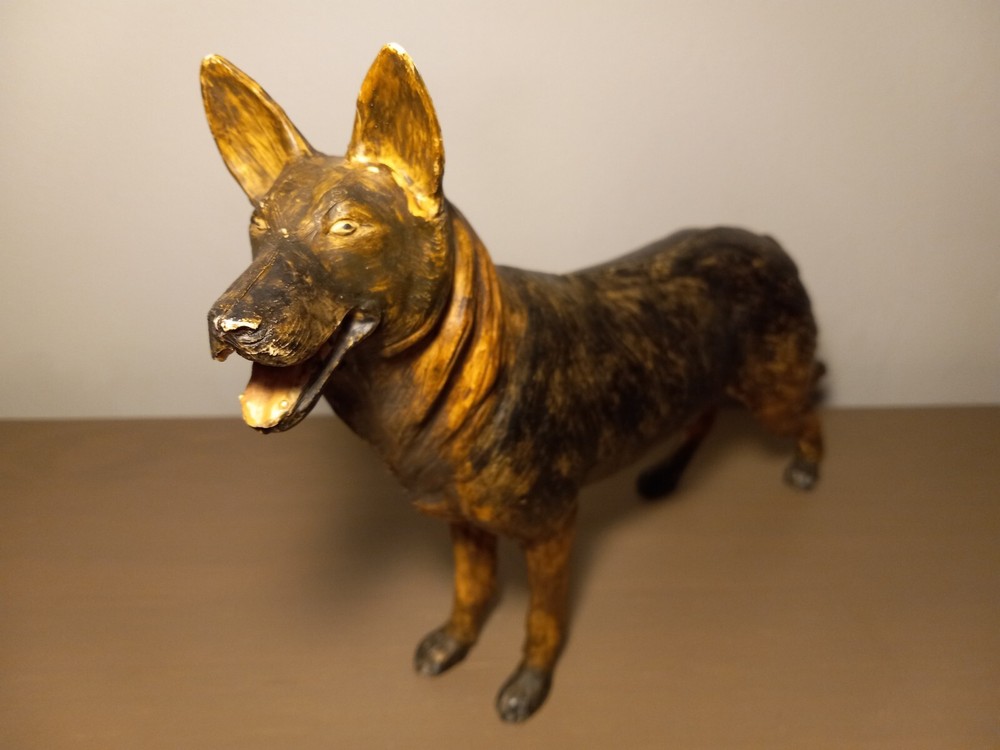 Early Celluloid Plastic German Shepherd Figure