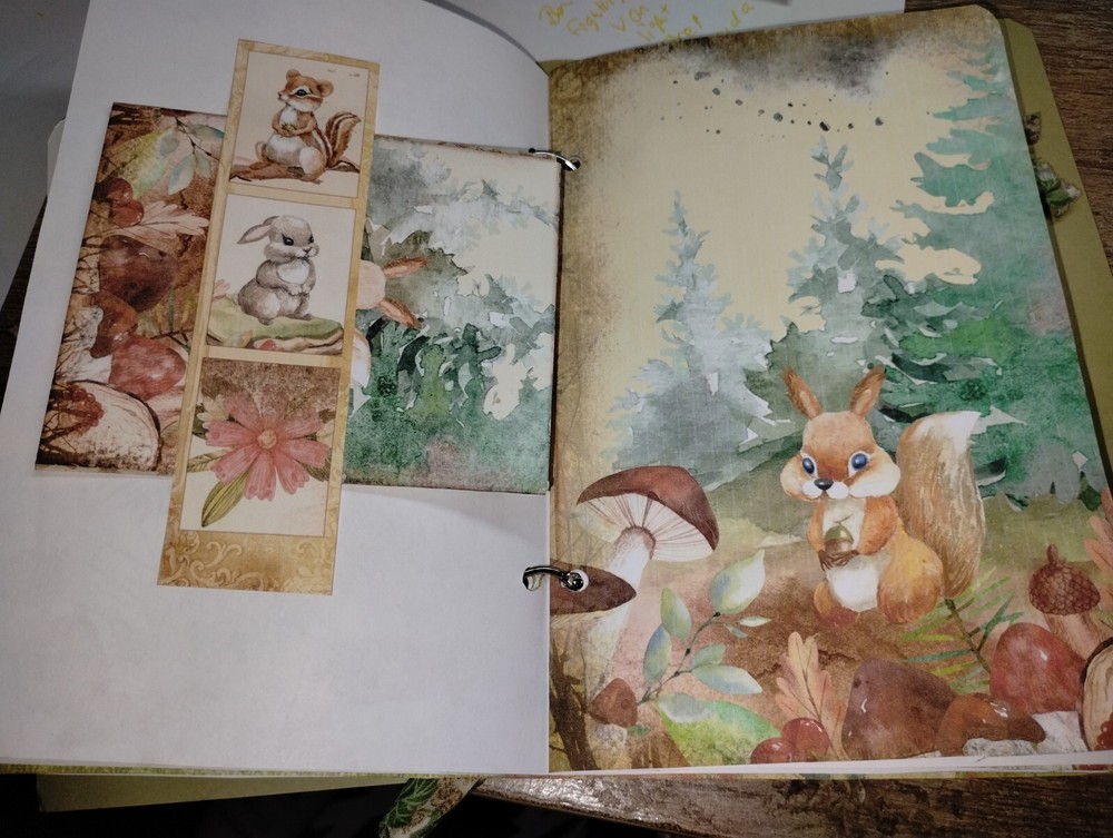 Gnome Forest Junk Journal Scrapbook USA