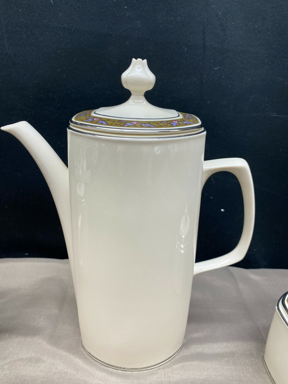 Franciscan "CONSTANTINE" Masterpiece ~ USA ~ 5 Cup Coffee Pot, Creamer, Sugar