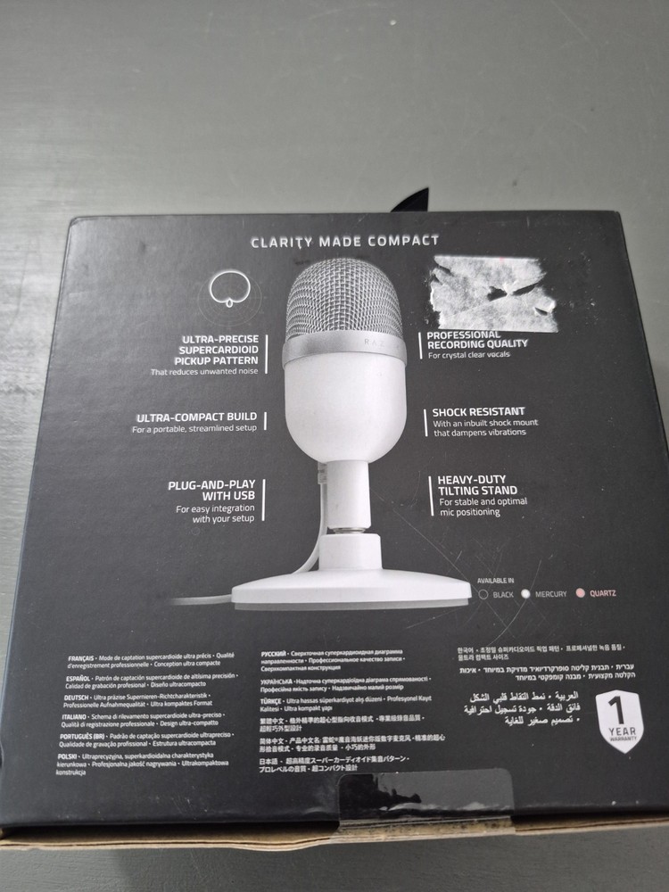 Razer Seiren Mini Microphone Mercury
