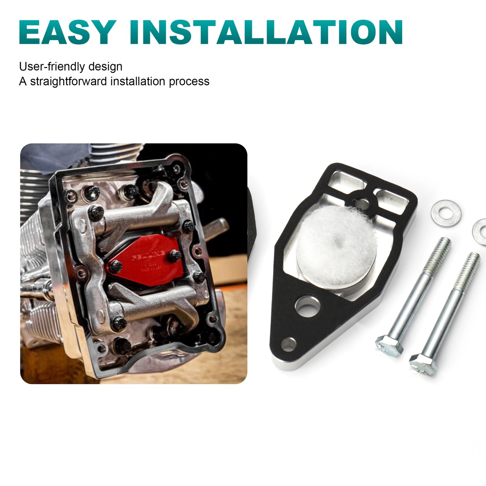 Twin Cam Rocker Box Breather Kit for Harley Touring Softail Dyna 1999-2017