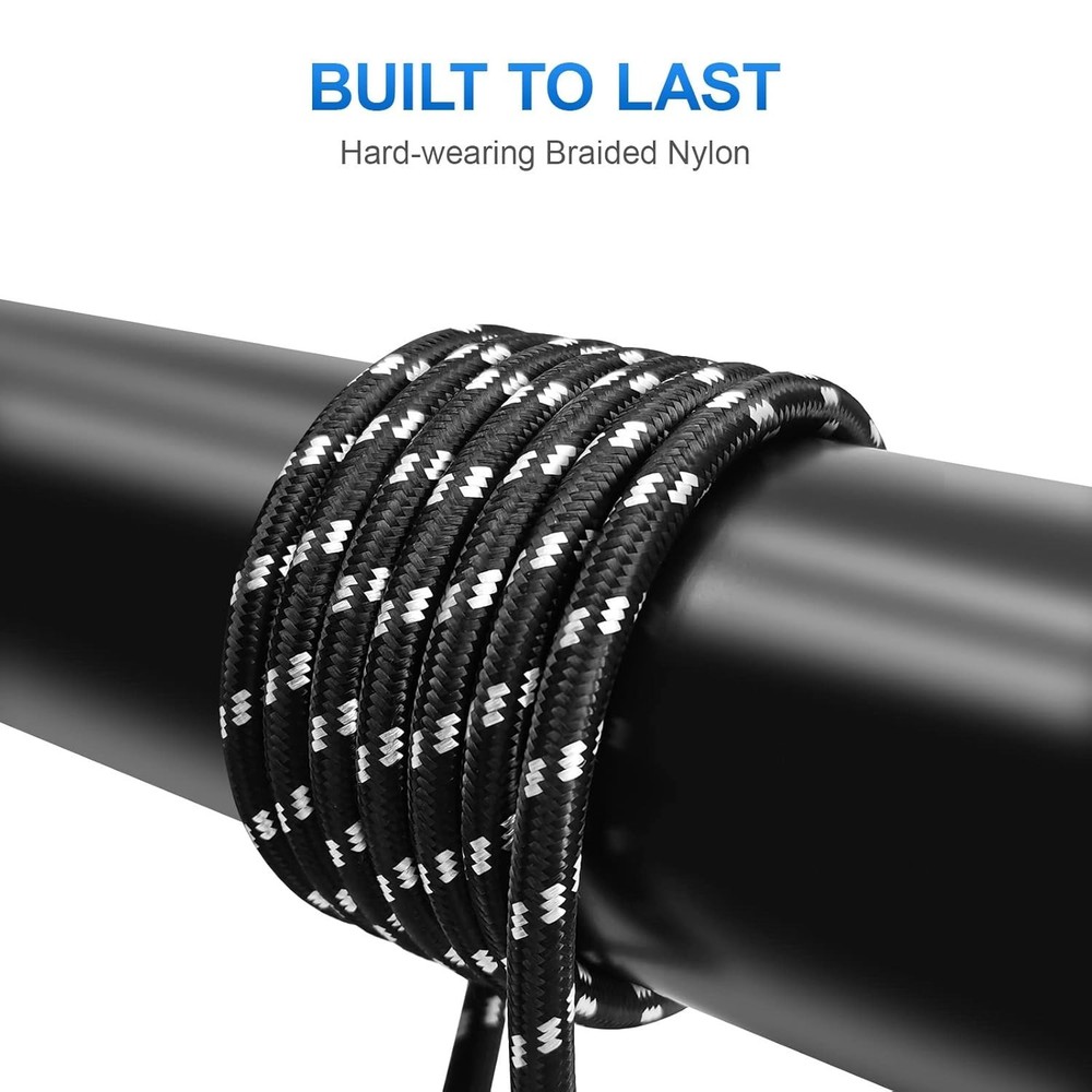 High-Quality 10 FT Guitar Cable - Perfect for Electric Instruments & Amplifiers