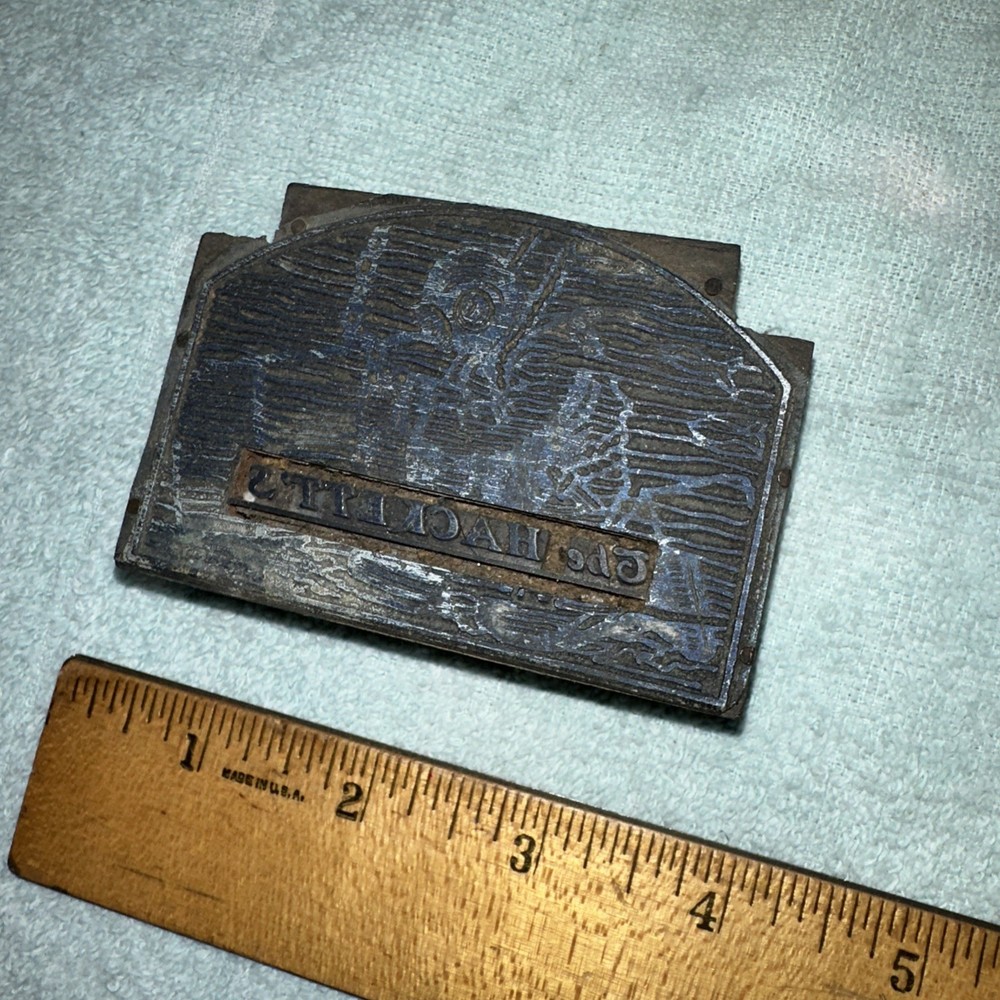 Printing Block “ Diver Underwater Scene “ Room For Type