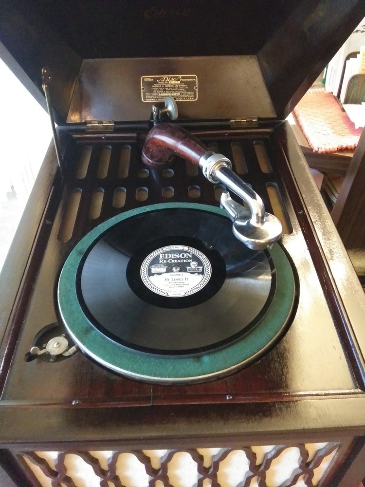 EDISON B-80 DIAMOND DISK PLAYER - EXTREMELY RARE EX. COND. READ FULL DESCRIPTION