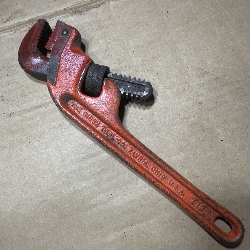 RIDGID E10 Offset Pipe Wrench U.S.A. MADE TOOL, E-10 *FREE SHIPPING *.