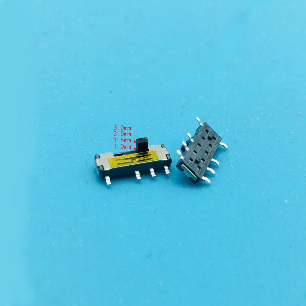 500PCS 3rd gear 8-pin Slide Switch SMD MSS-23C02 Patch Toggle Switch
