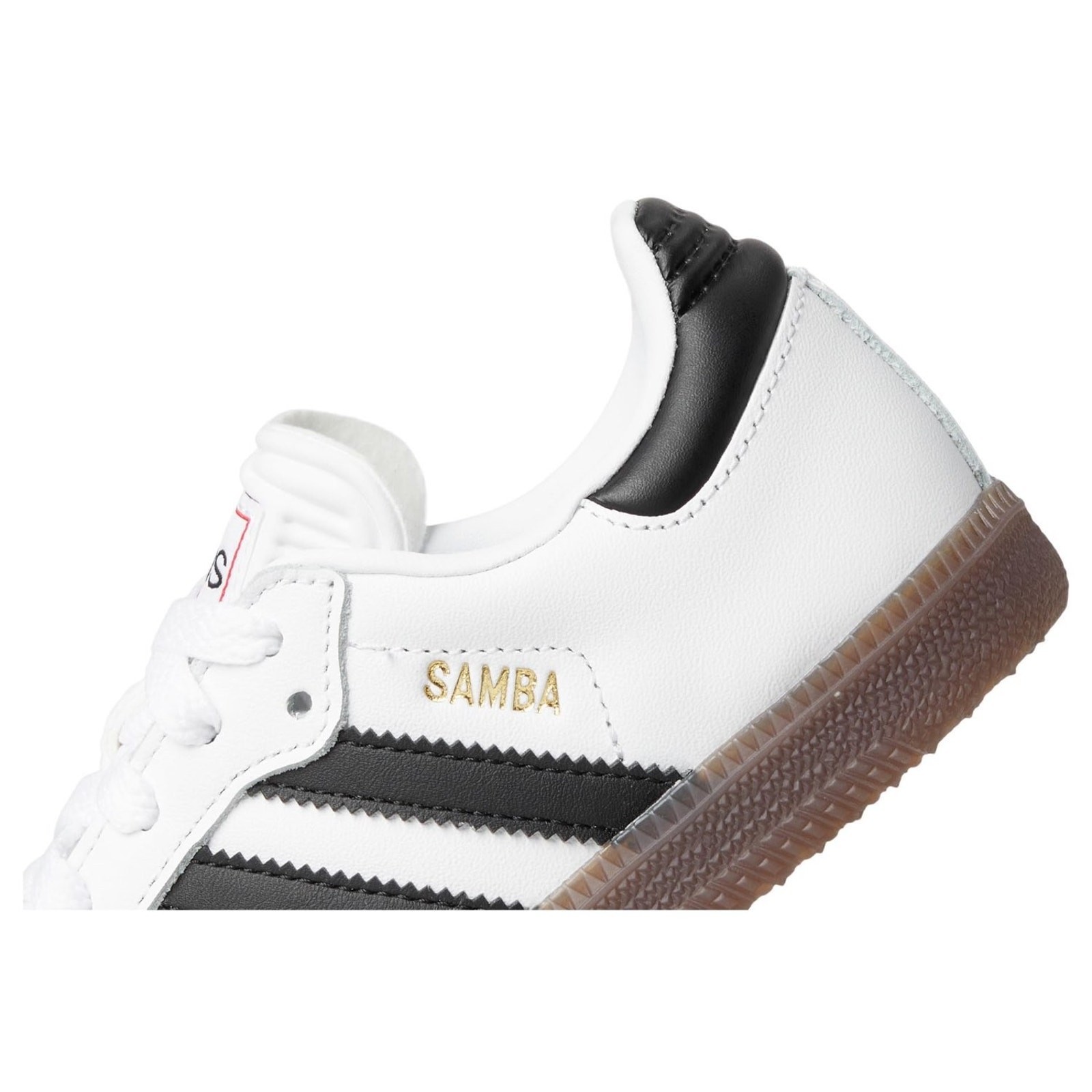 Adidas Kids Samba Indoor Soccer Shoes White Black Gum Size 4.5 Big Kid
