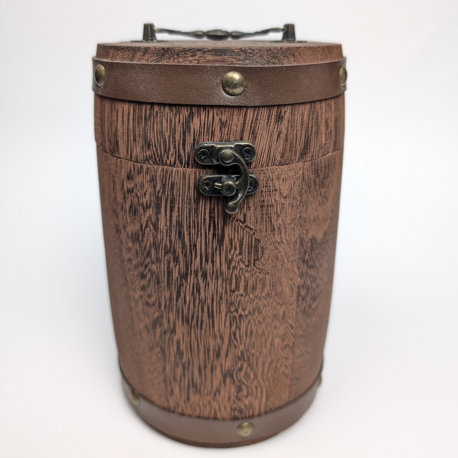 Mrs. Brog Wooden Barrel Cigar and Pipe Tobacco Humidor