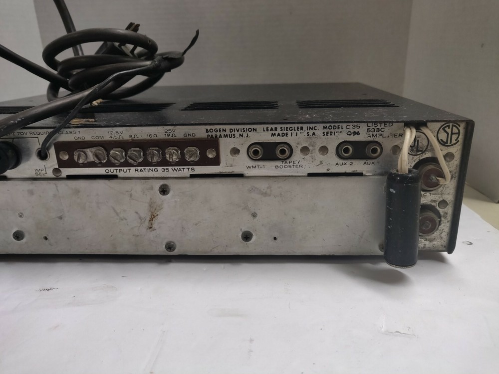 Bogen Challenger Solid State PA System Amplifier Model C-35