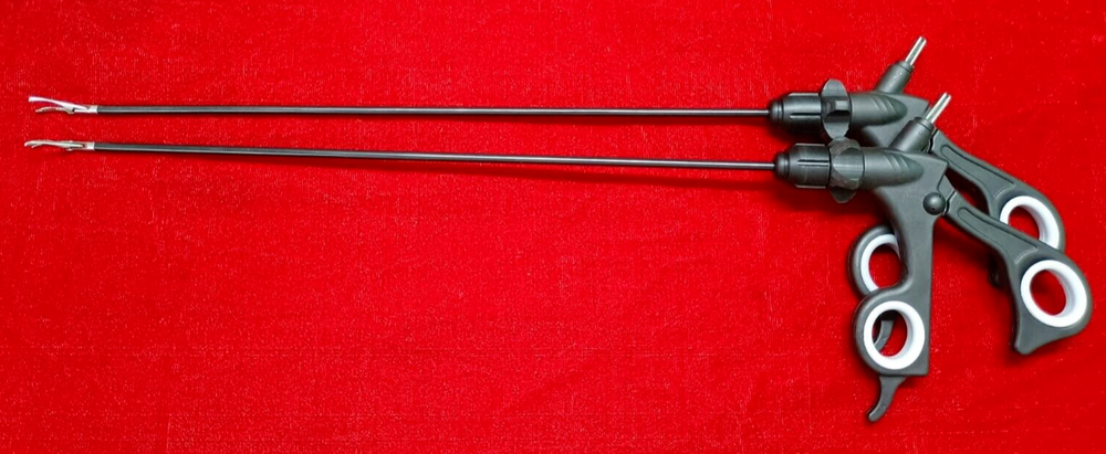2pc-Laparoscopic Bipolar Sealer Cutter Silver Jaw High Quality Instruments
