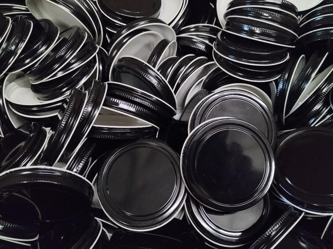 METAL LIDS (70-400) for 9 oz Straight-Sided Glass Jars (12-24-48-96 count)