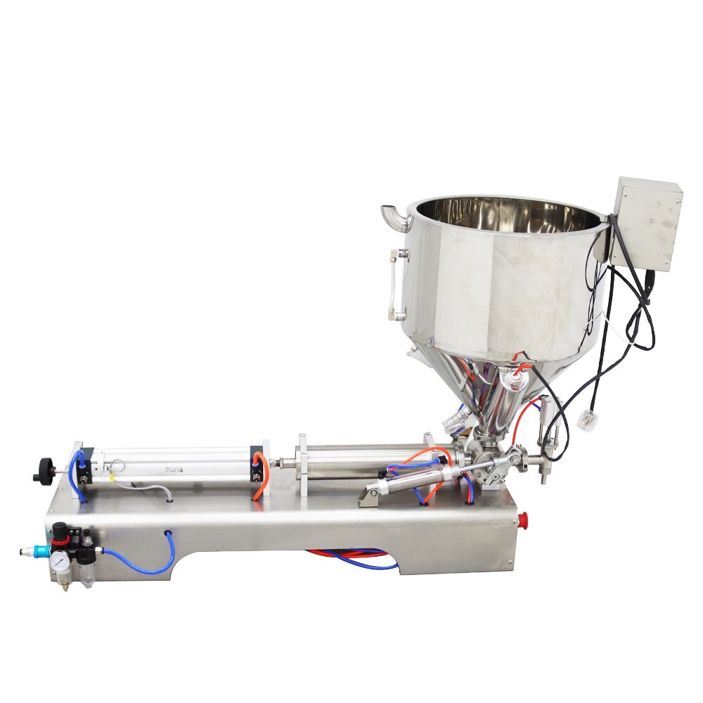 110V Upgraded Version Single-Head Paste Liquid Heating Filling Machine100-1000ml