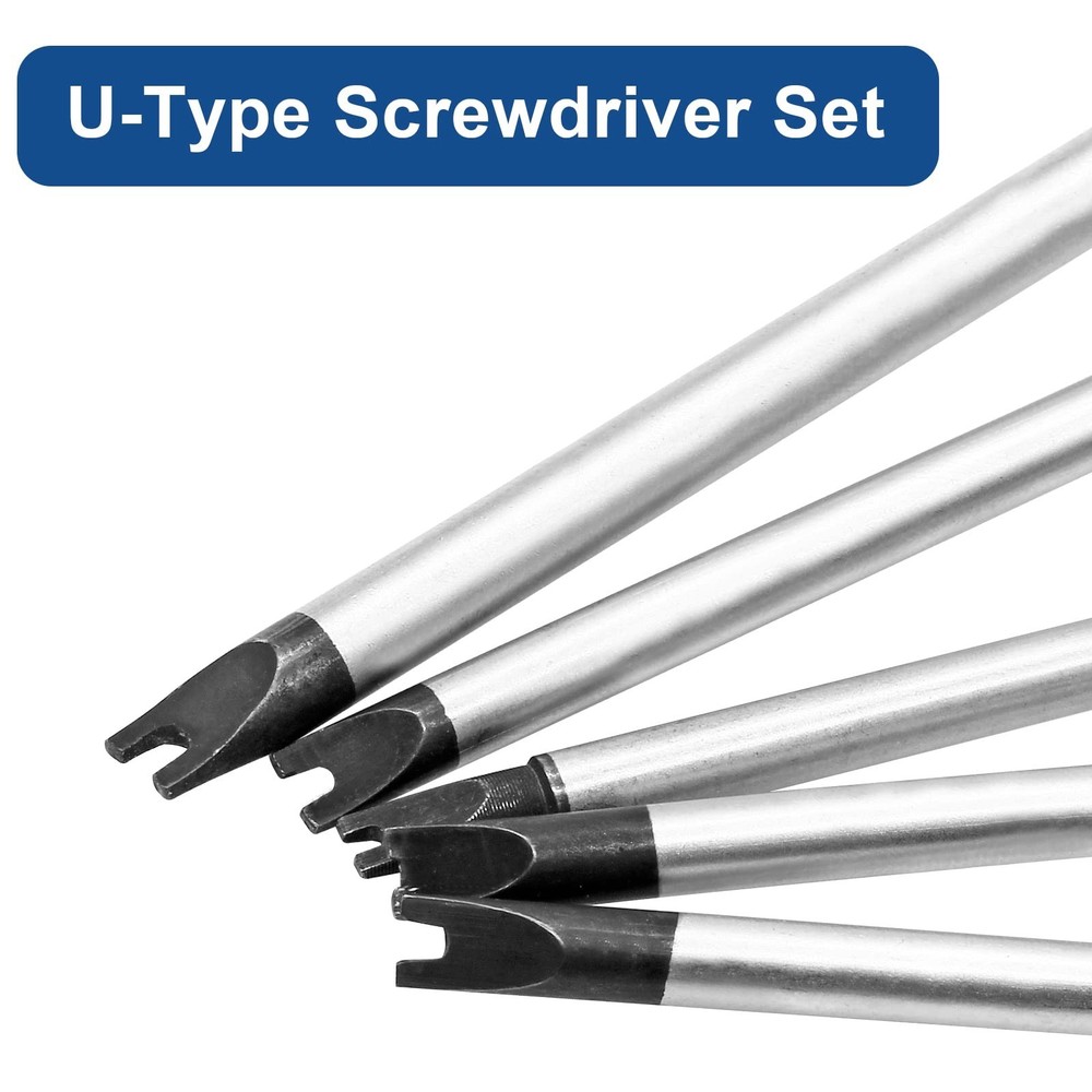 Magnetic U-Shaped Screwdriver Set 5 Pcs – Spanner Tools for Screws NEW