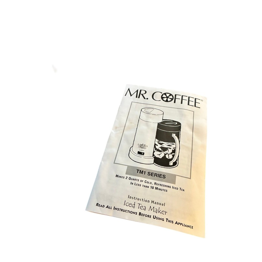 Mr Coffee Iced Tea Maker TM1 blue tested and working